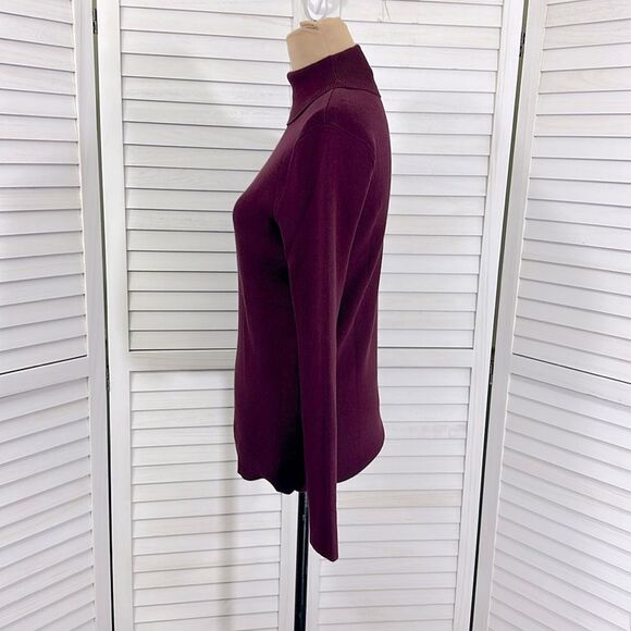 Chico's Sweater Size 1 (8) Mock Neck Long Sleeve NWOT - Picture 9 of 12